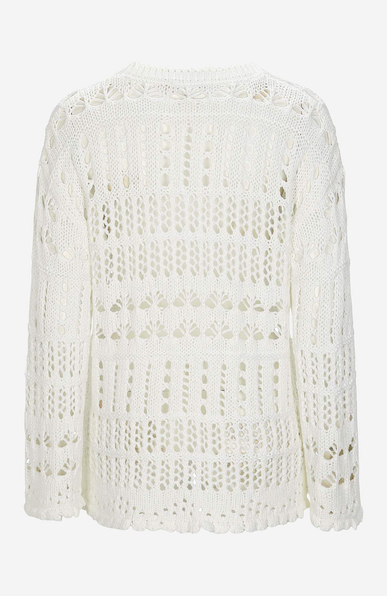 Knit jumper with openwork