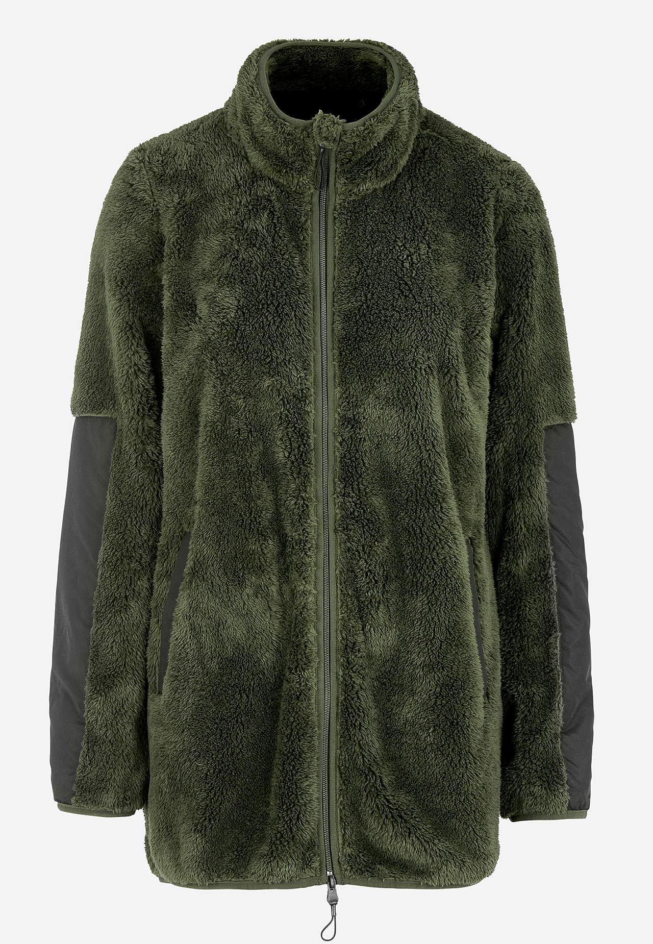 Long fleece jacket