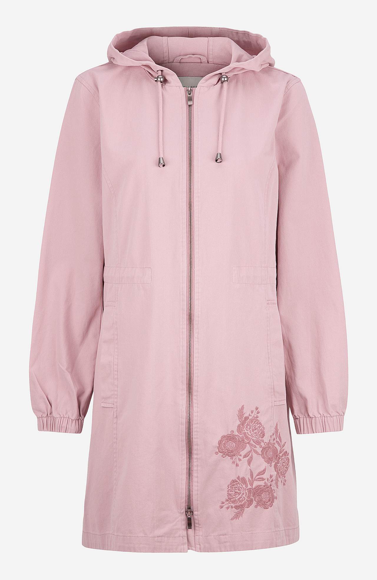 Parka with embroidery