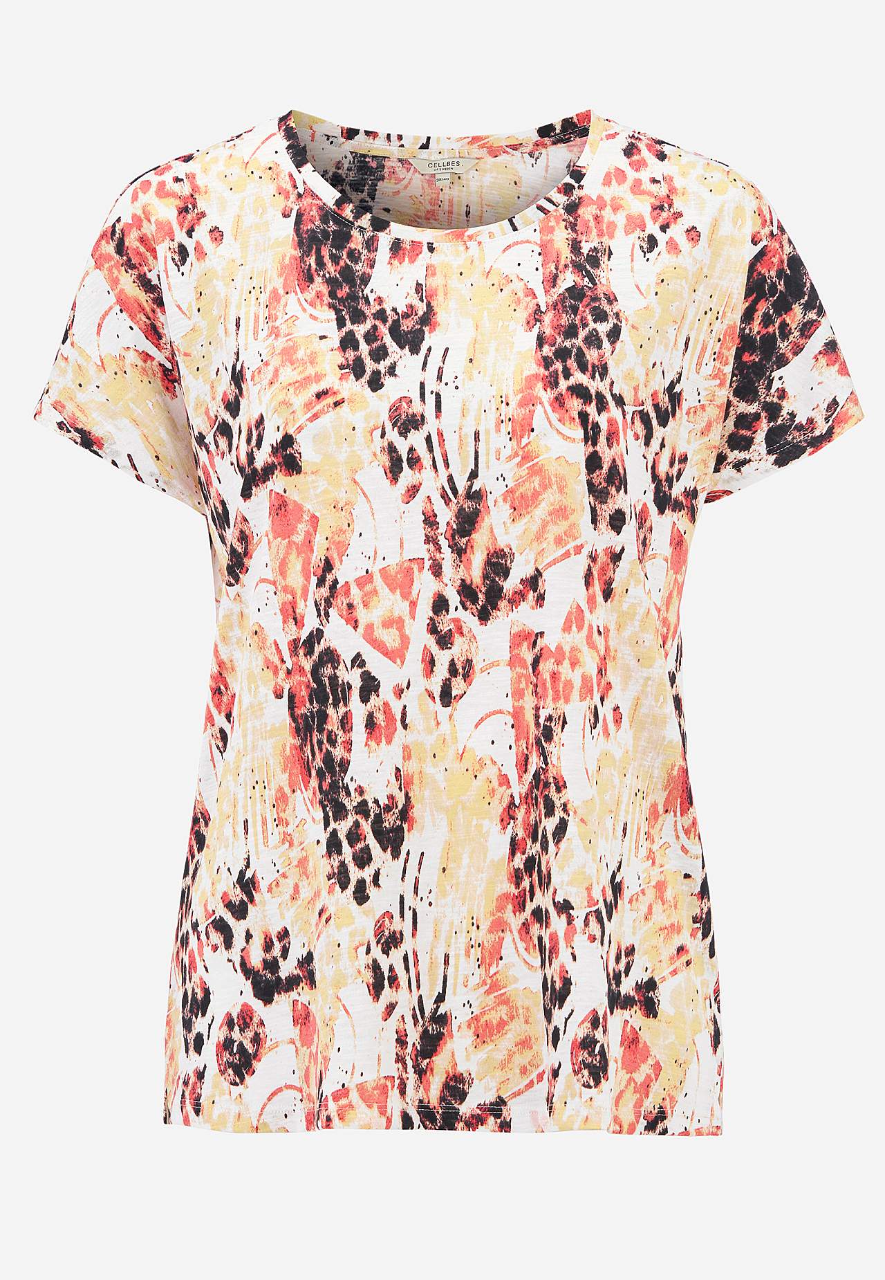 Jersey top with short sleeves