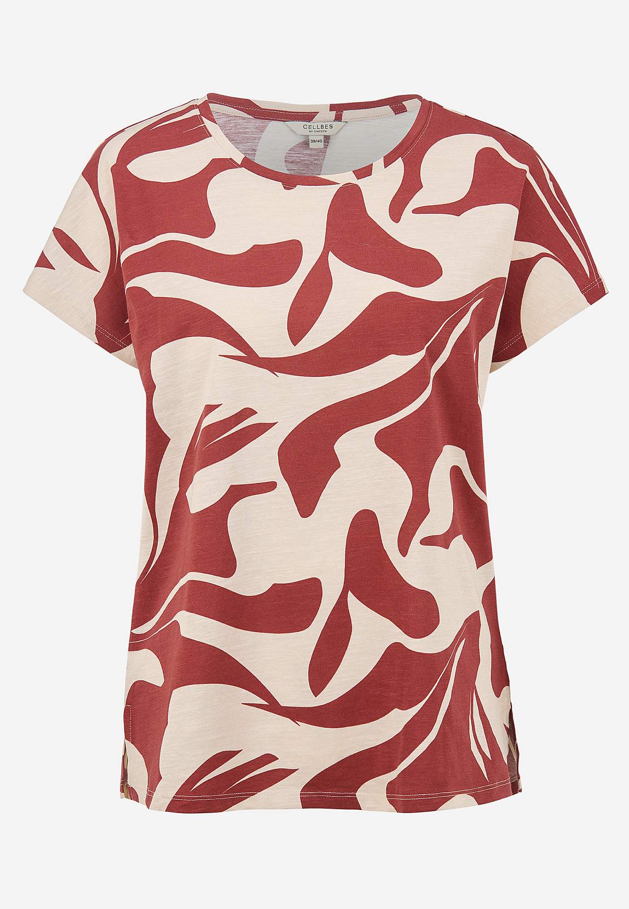 Jersey top with short sleeves
