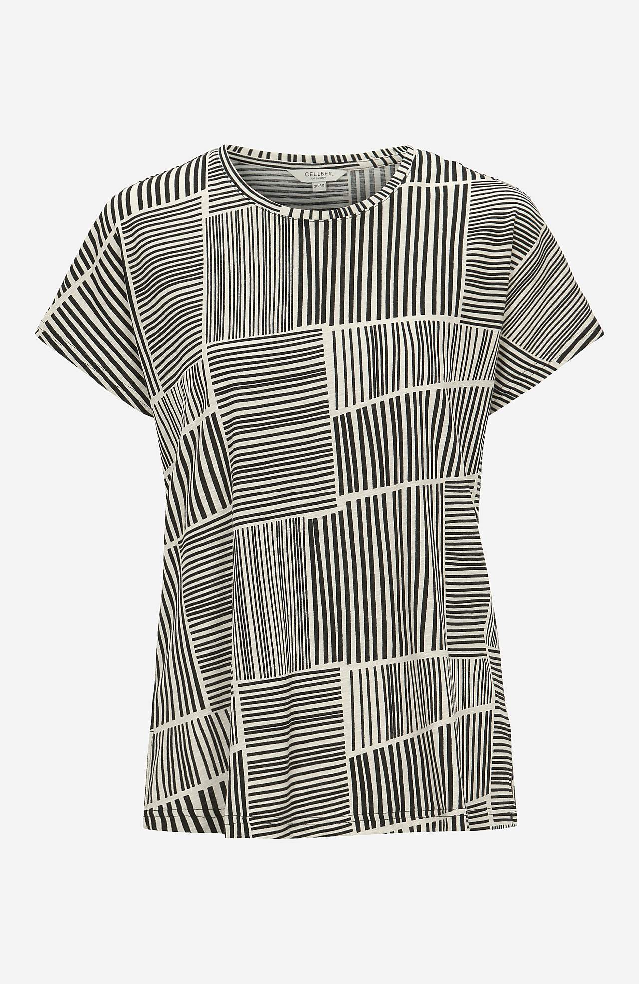 Jersey top with short sleeves