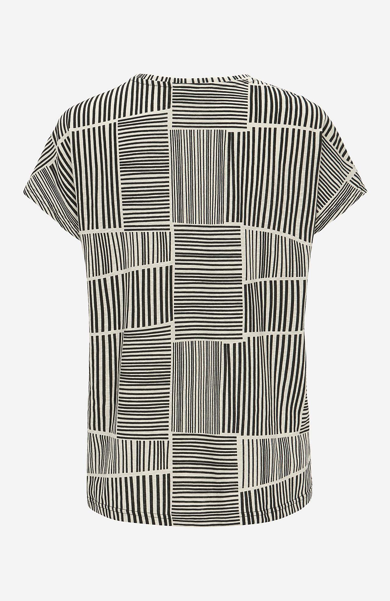 Jersey top with short sleeves