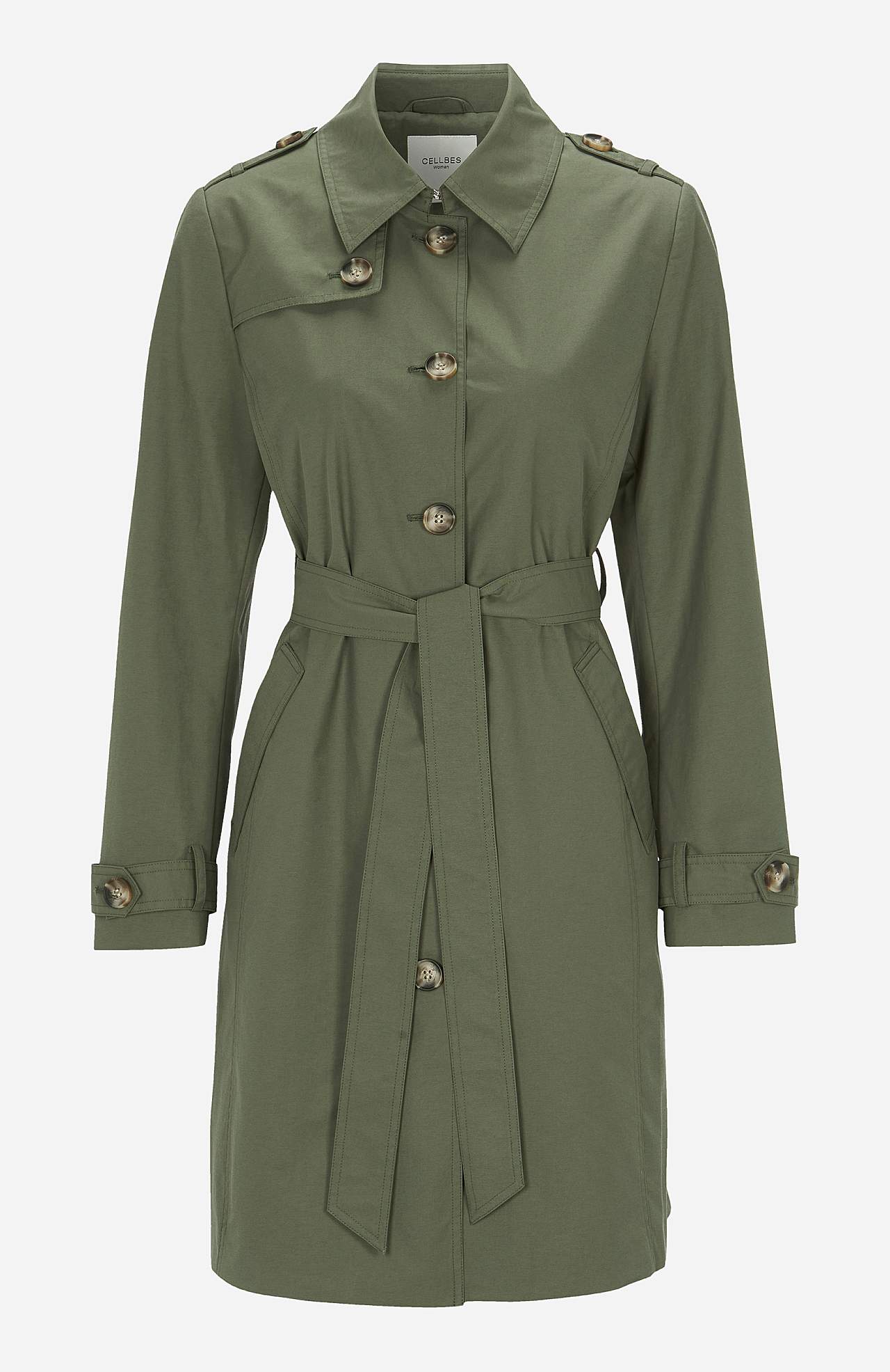 Enkeltradet trenchcoat