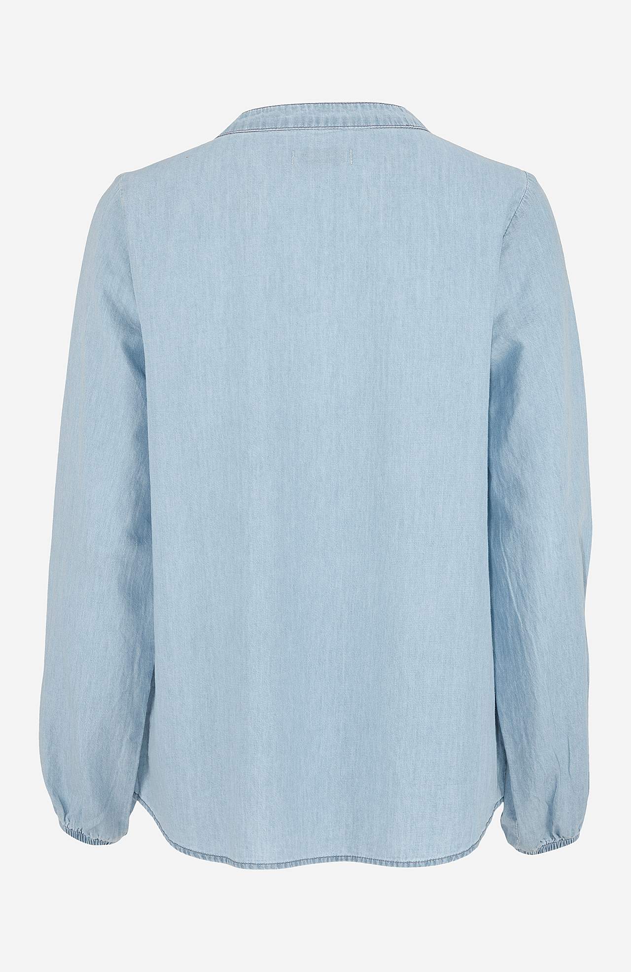 Denim shirt with flounced details Kristin