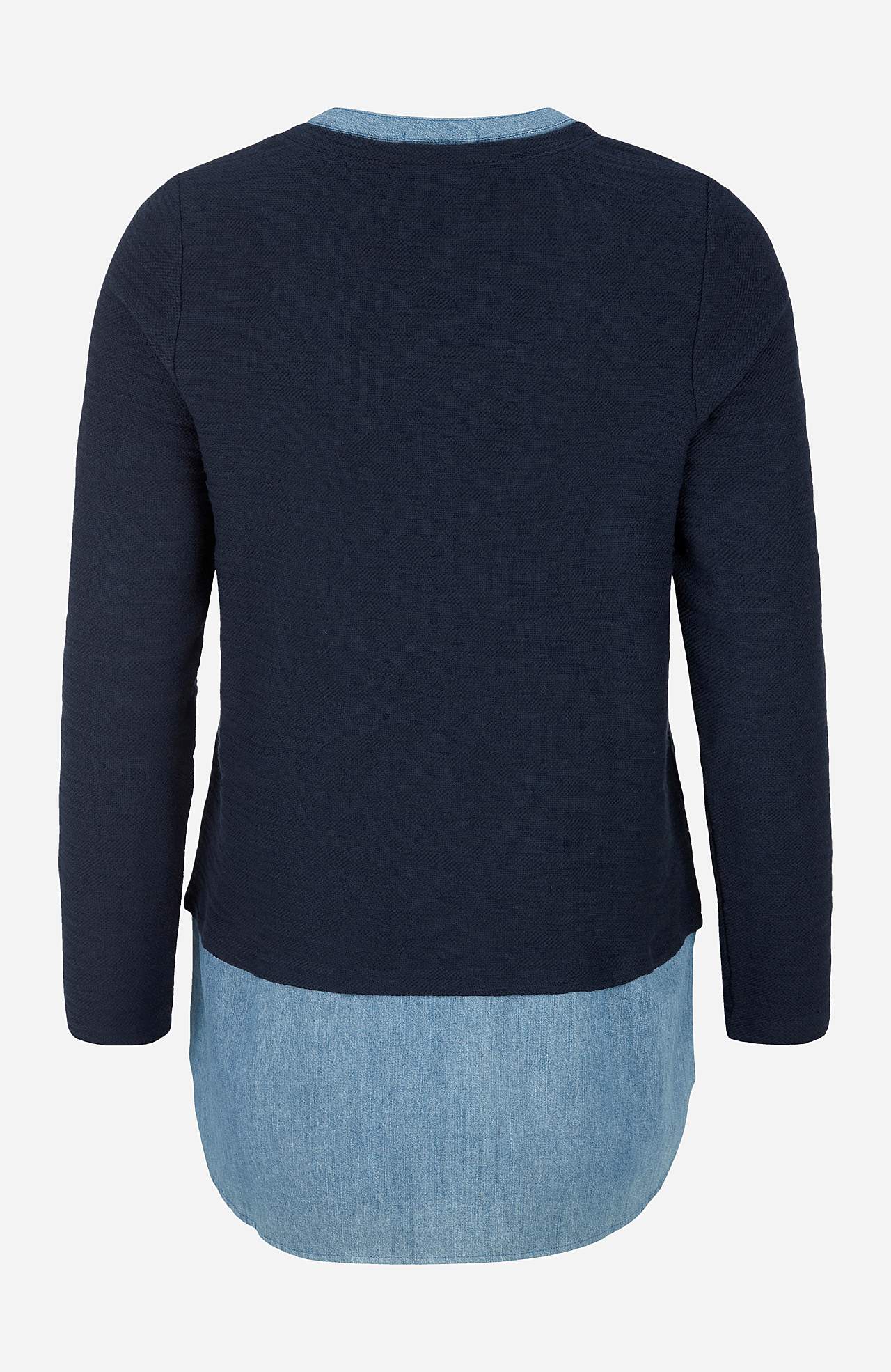 Jersey tuniq with details in denim Denise
