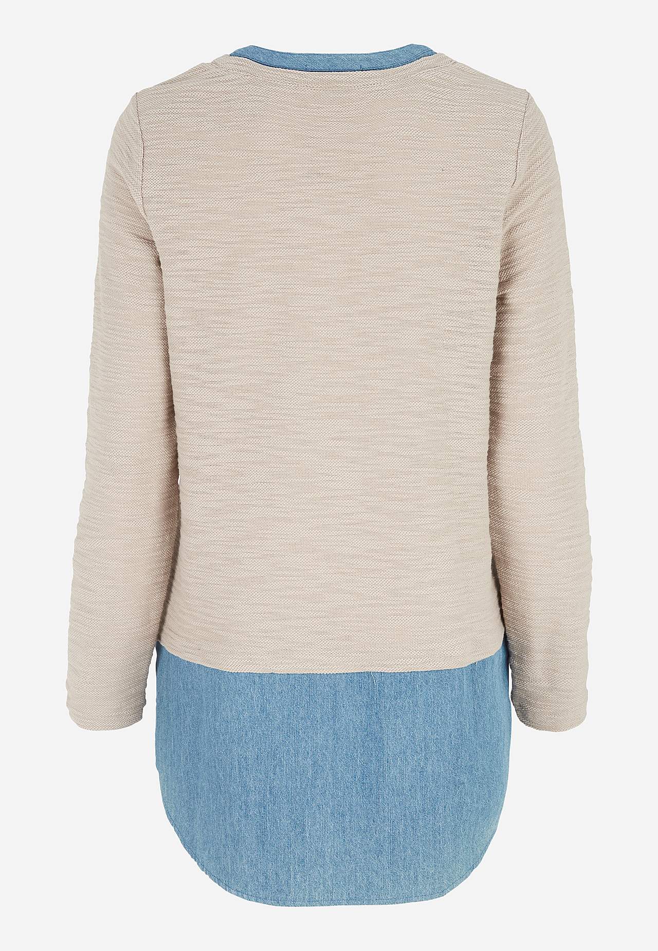 Jersey tuniq with details in denim Denise