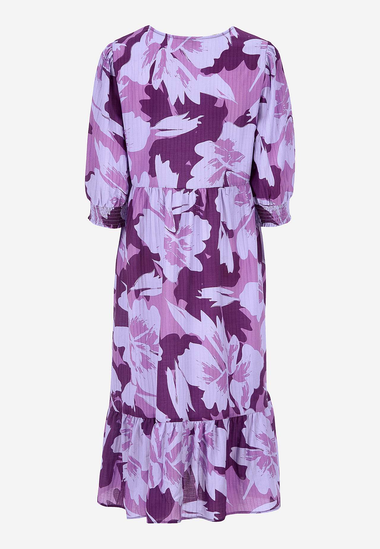 Woven dress with frill