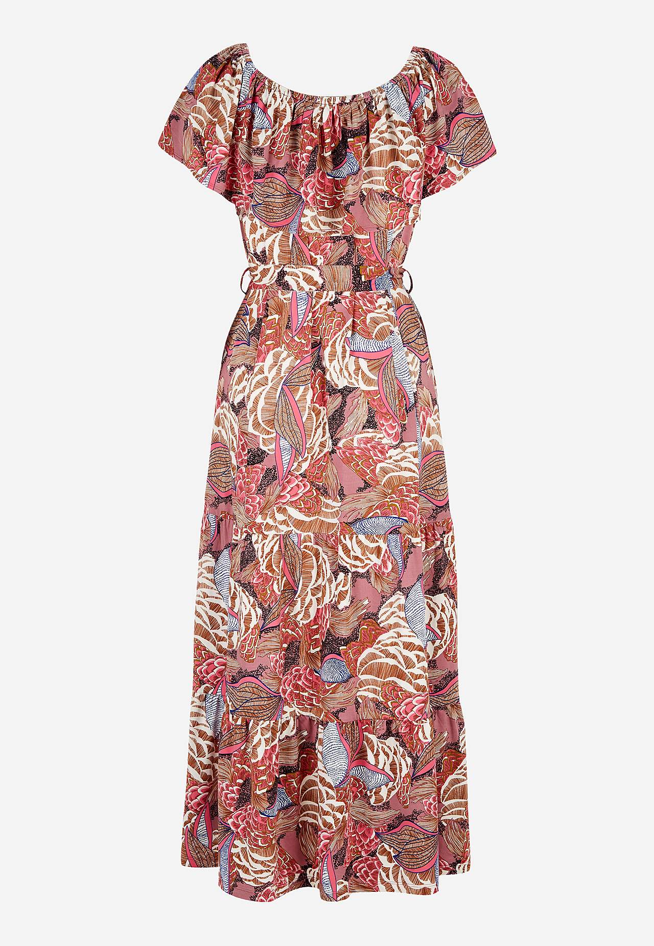 Patterned off-shoulder dress