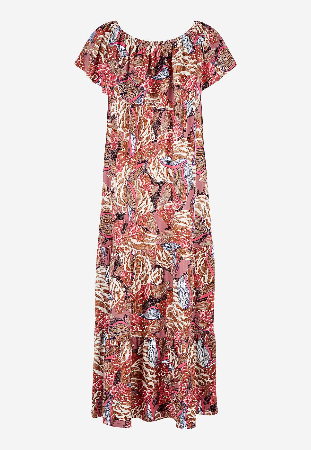 Patterned off-shoulder dress