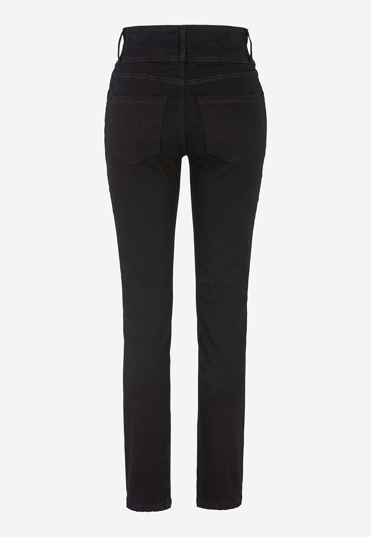 Slim jeans with high rise - three lengths