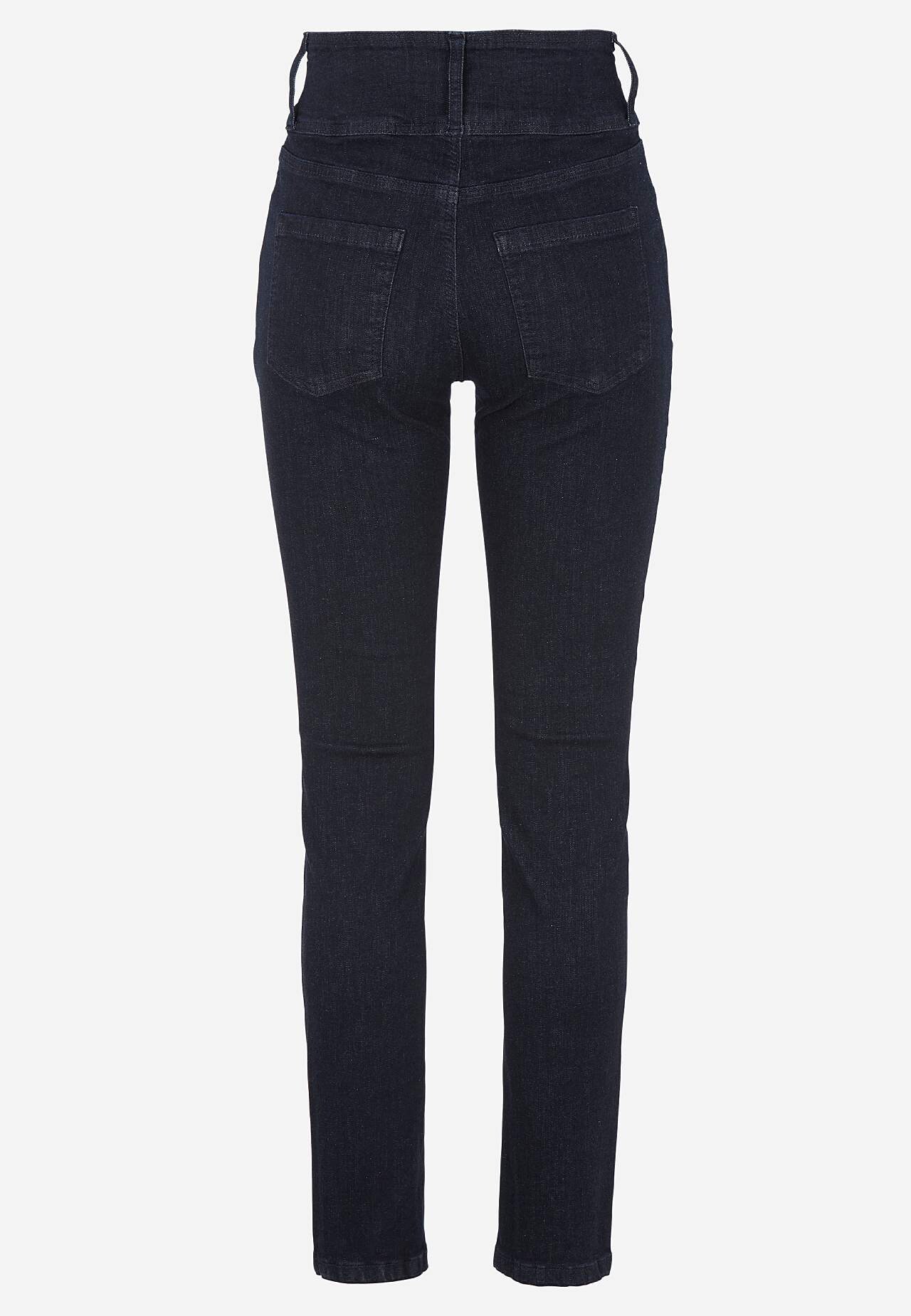 Slim jeans with high rise - three lengths