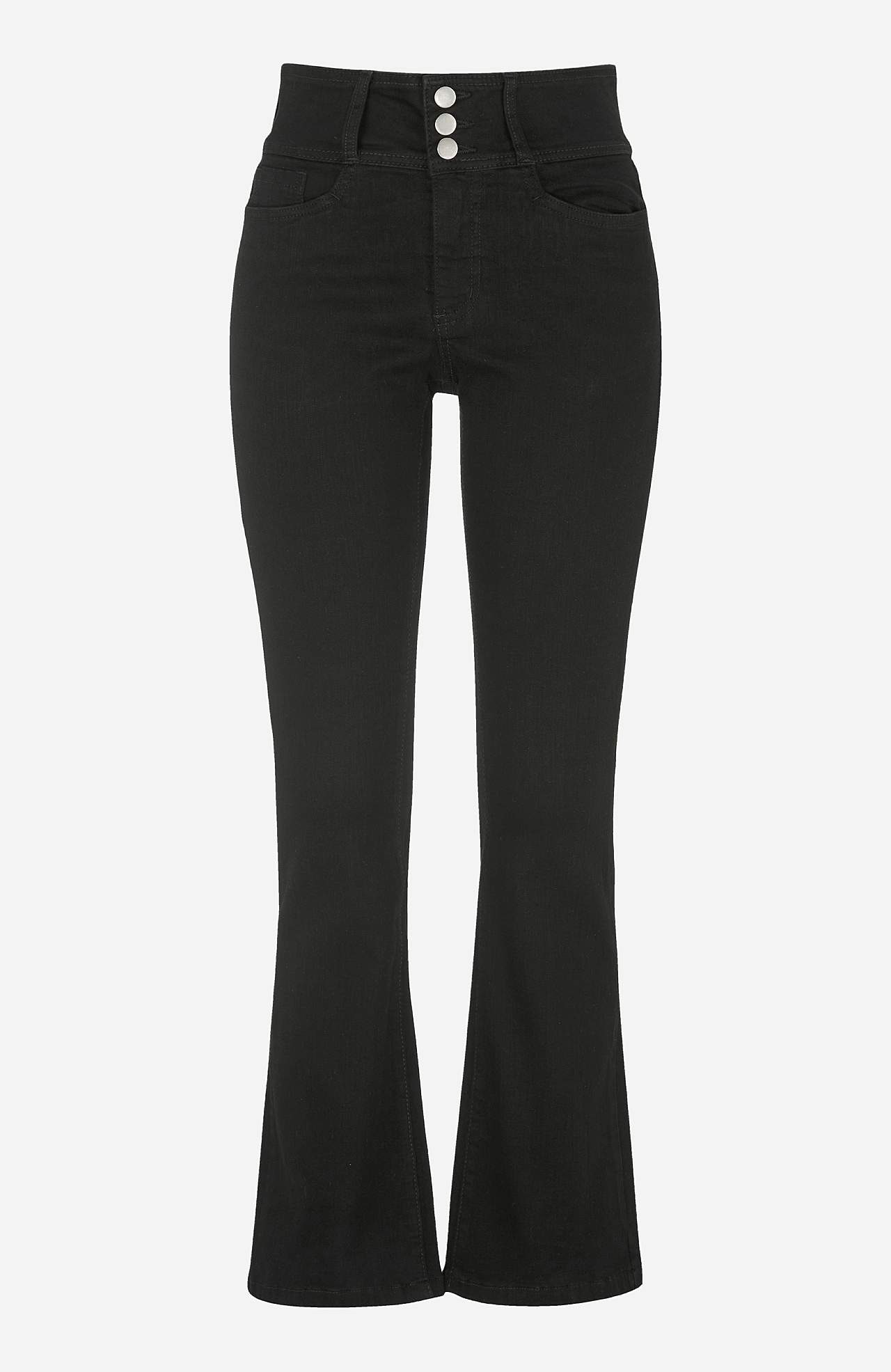 Boot cut jeans with high waist