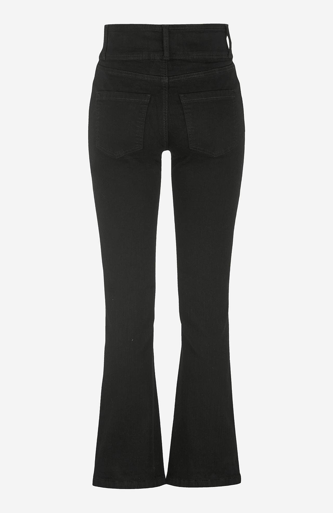 Boot cut jeans with high waist