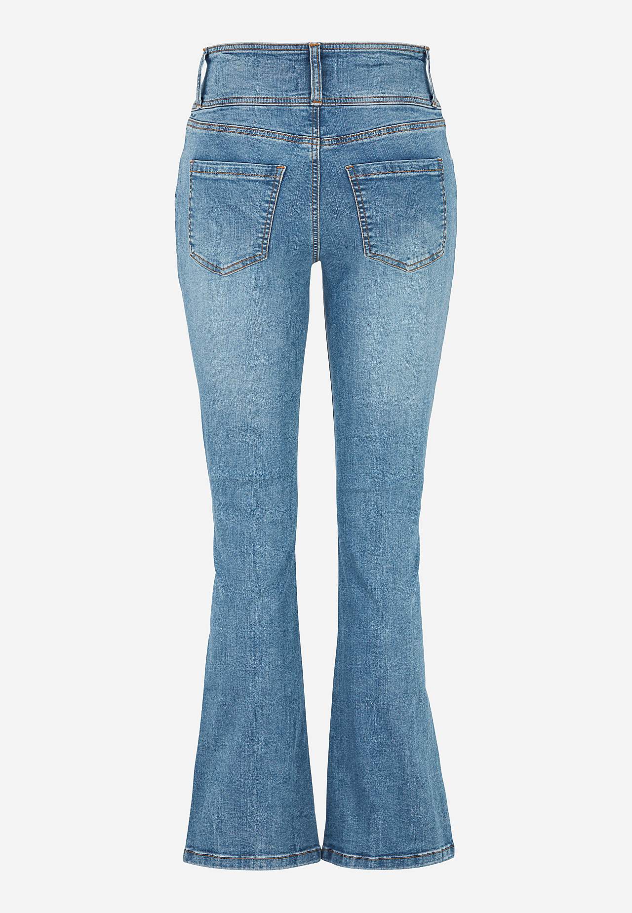 Boot cut jeans with high waist