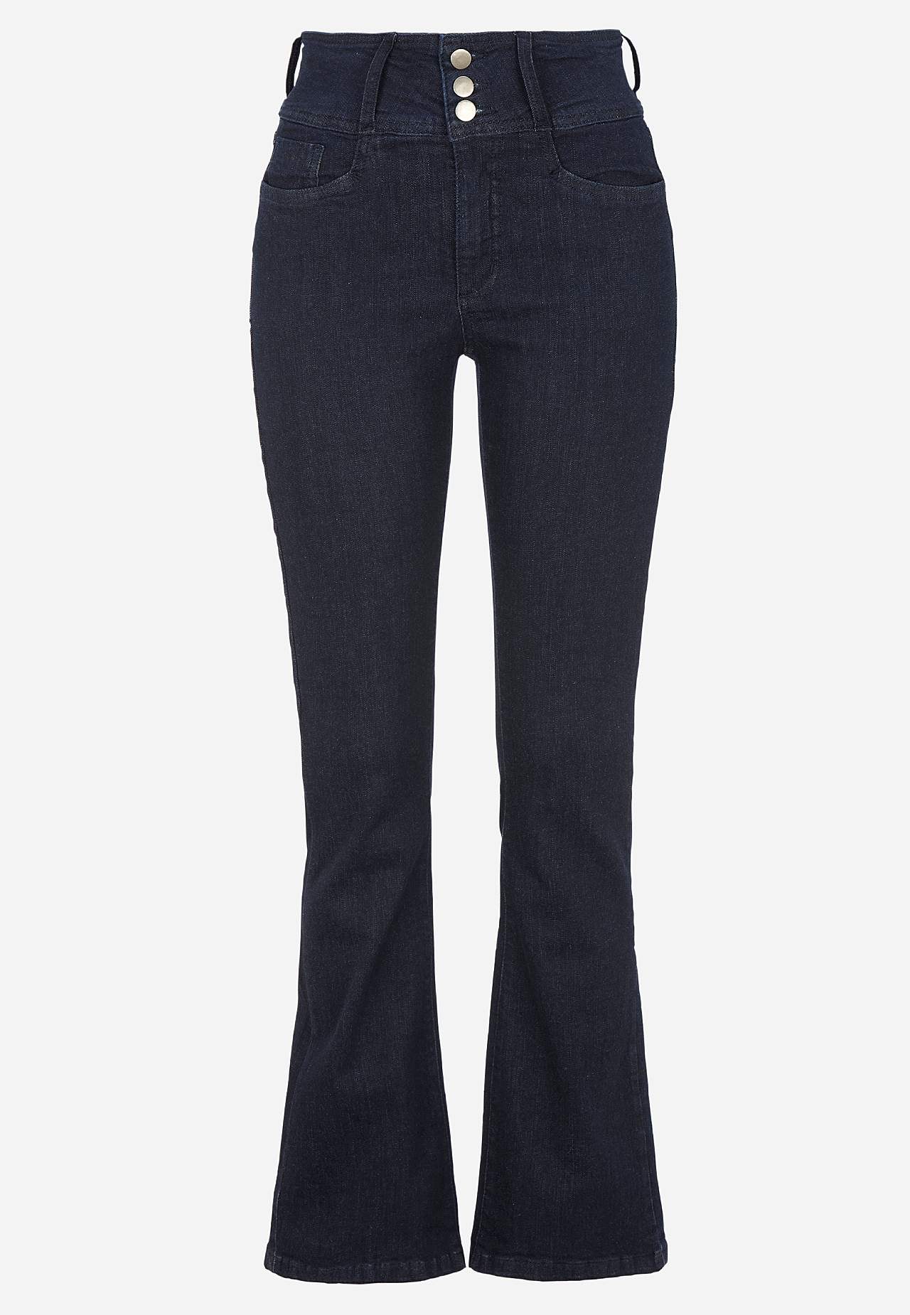 Boot cut jeans with high waist