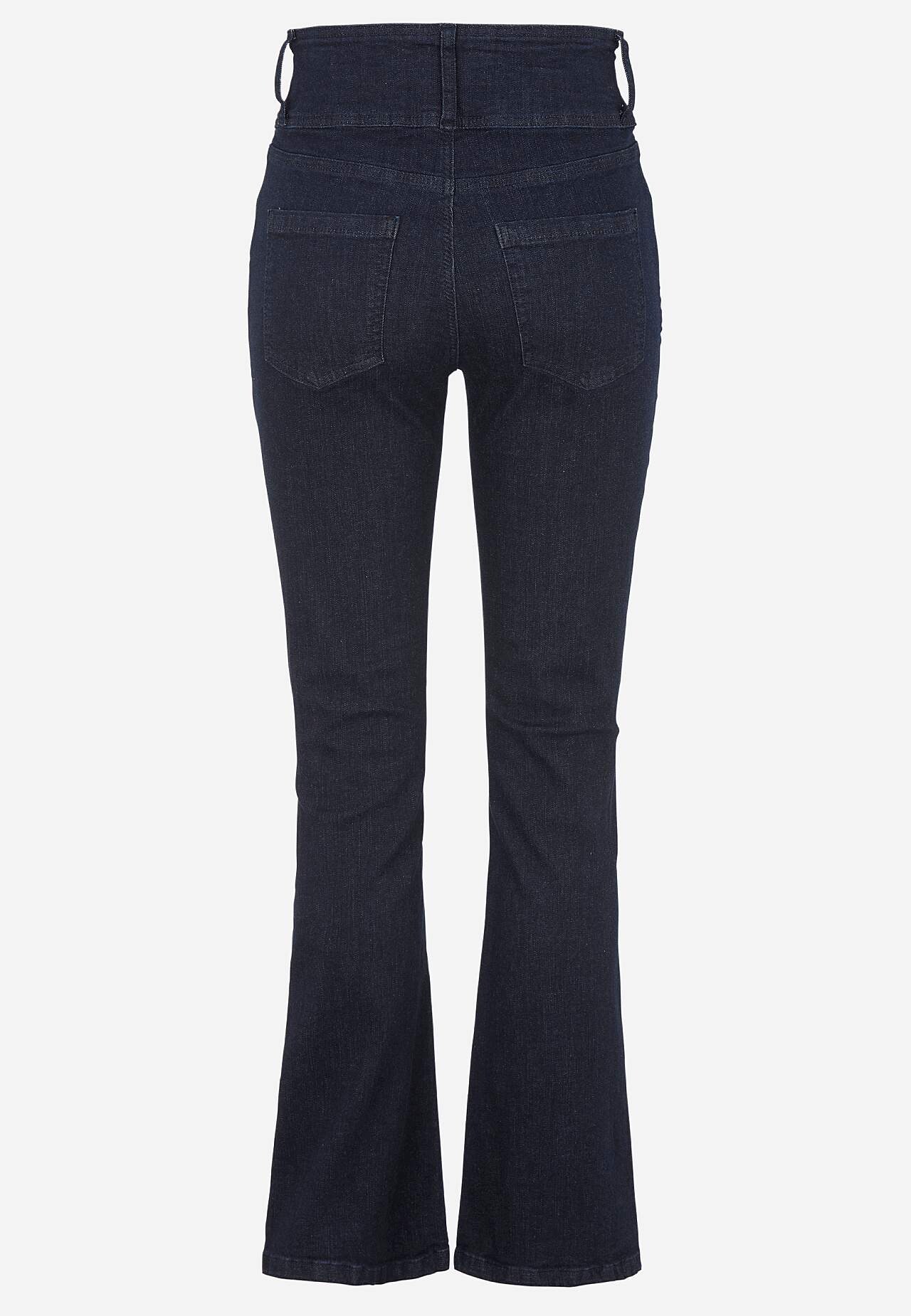 Boot cut jeans with high waist