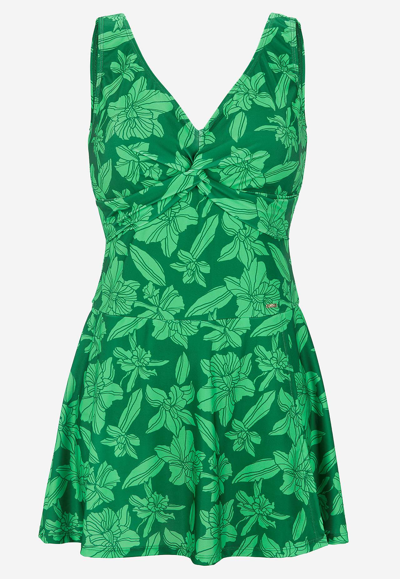 All-over patterned swimsuit dress