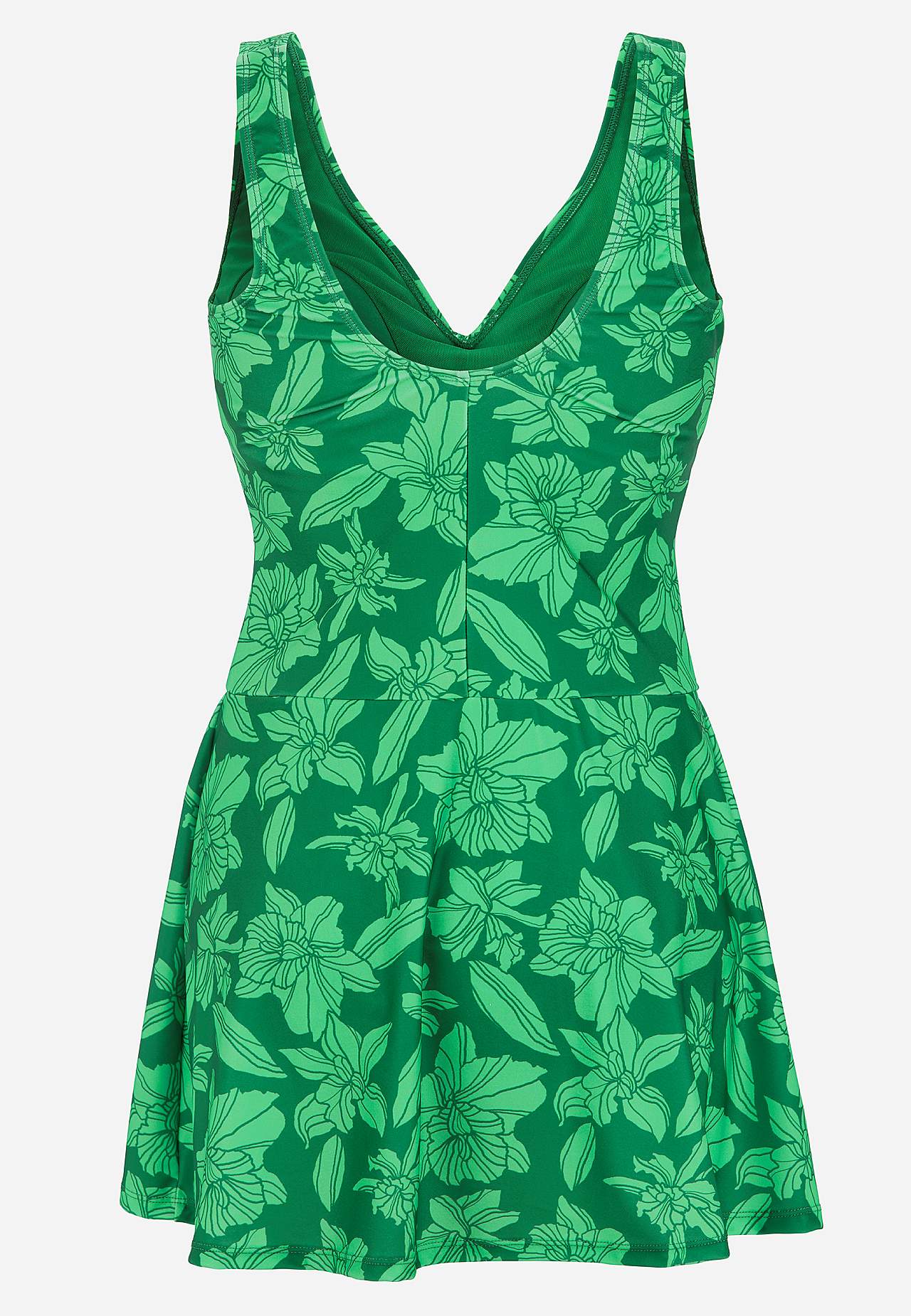 All-over patterned swimsuit dress