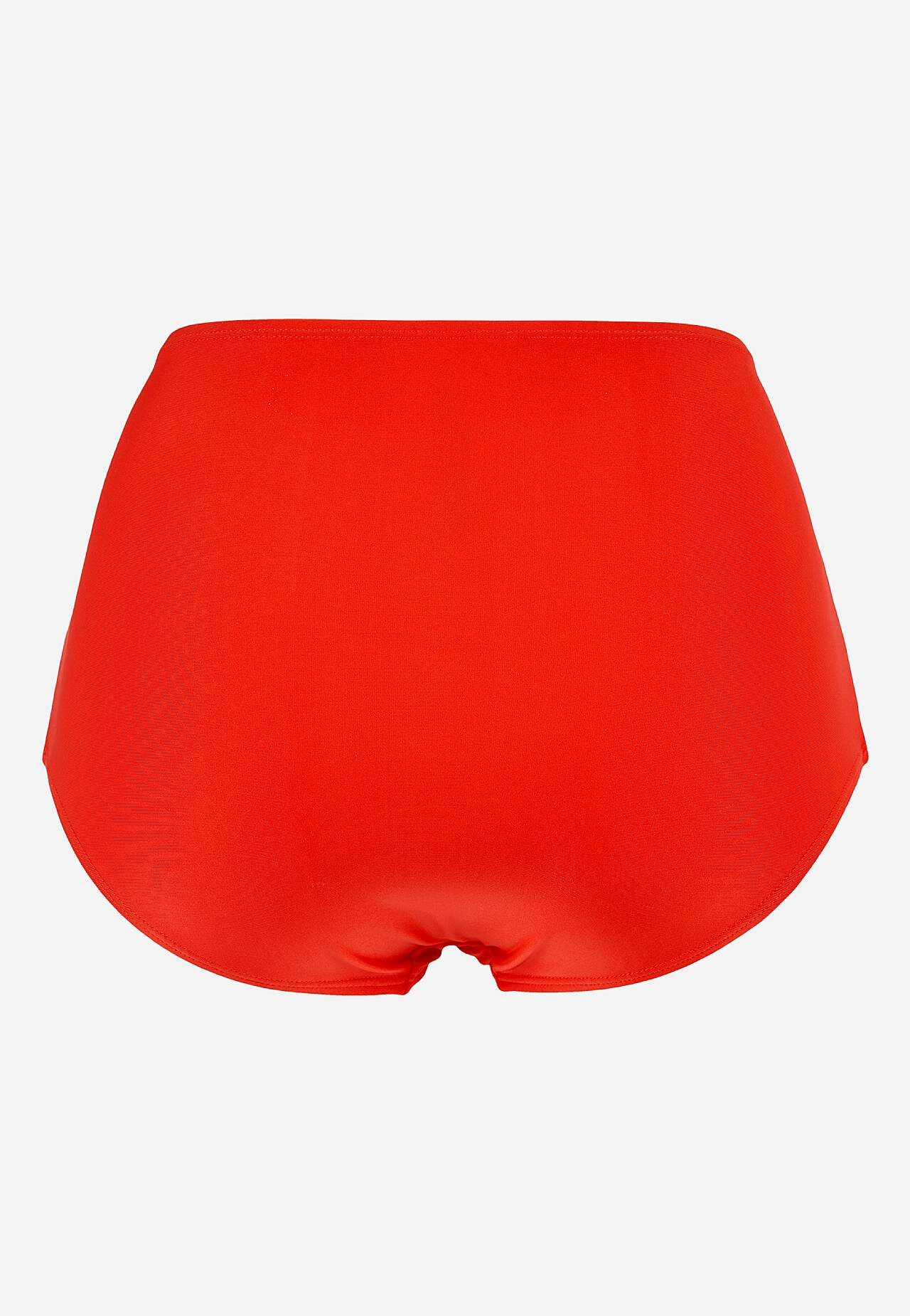 Unicoloured bikini bottom with high waist Honolulu