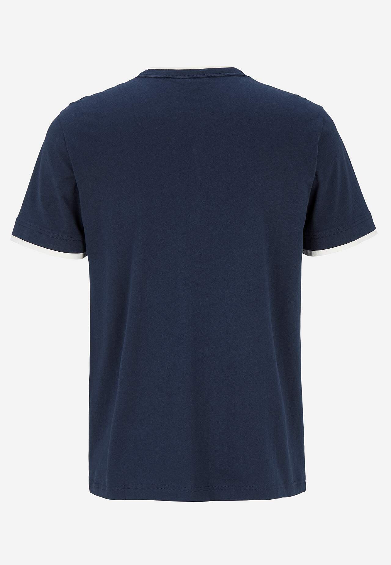 T-shirt with button placket