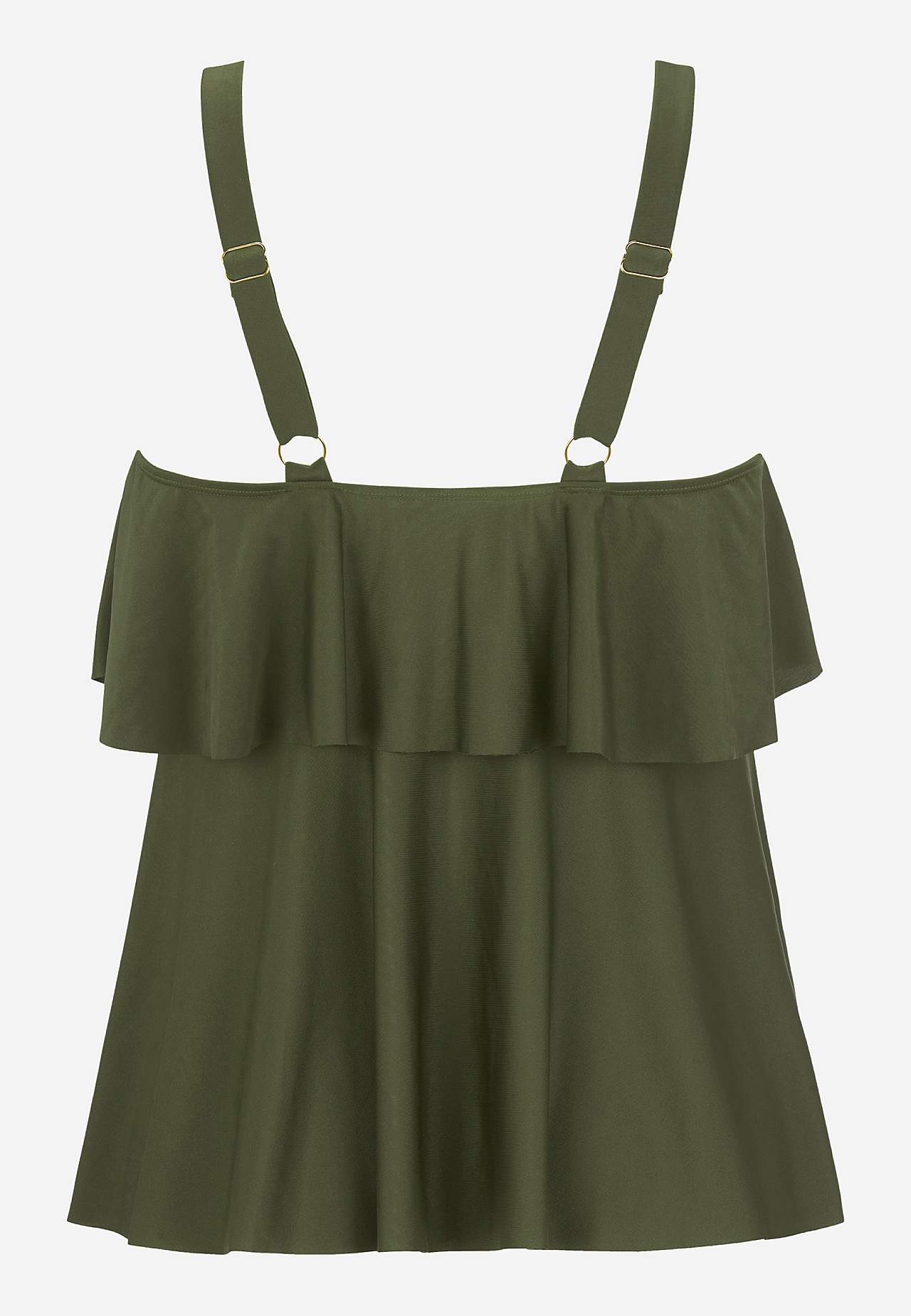 Tankini singlet with flounces