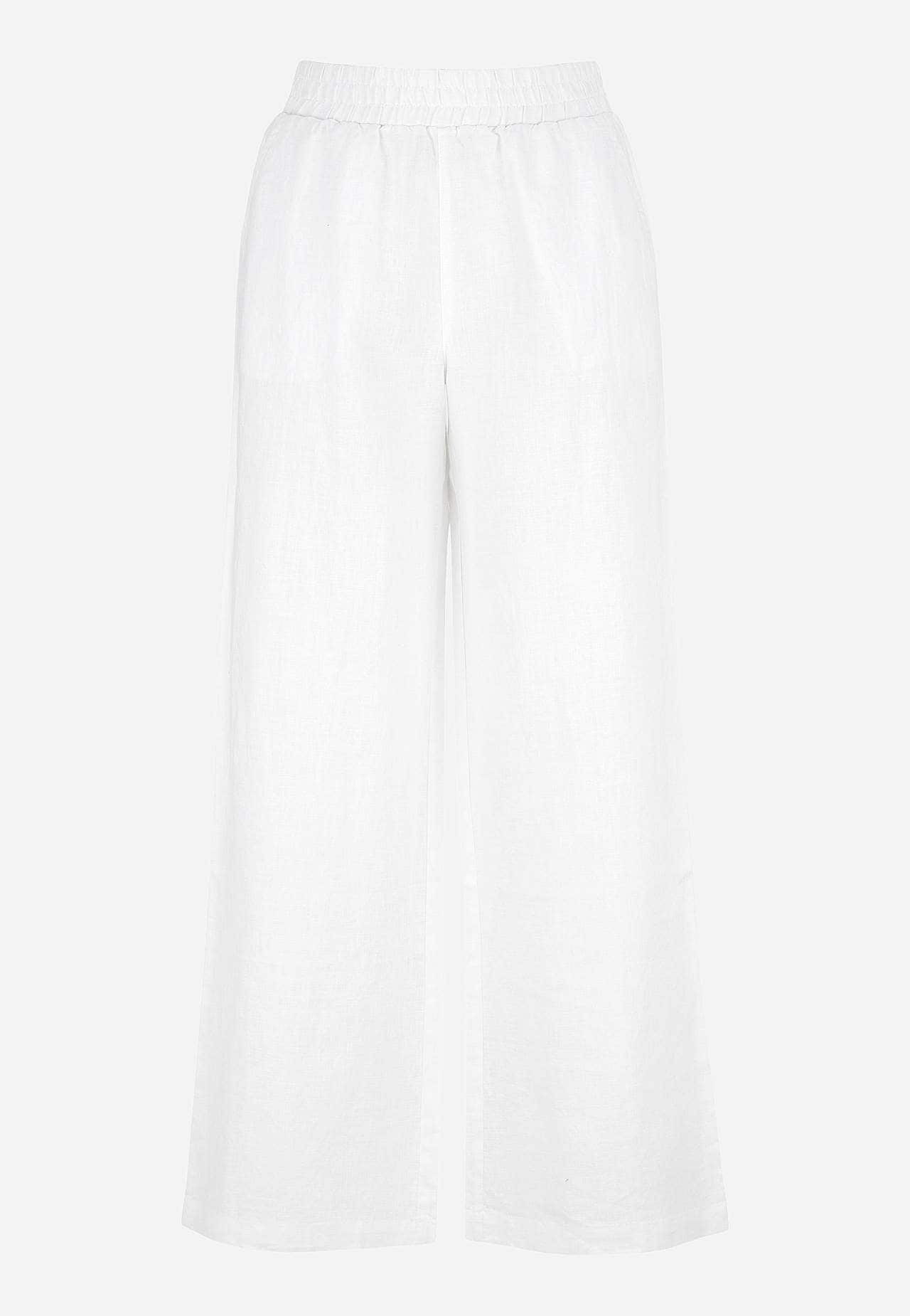 Linen Premium trousers with wide legs