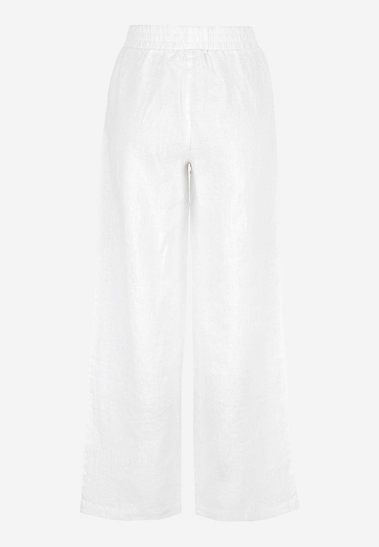 Linen Premium trousers with wide legs