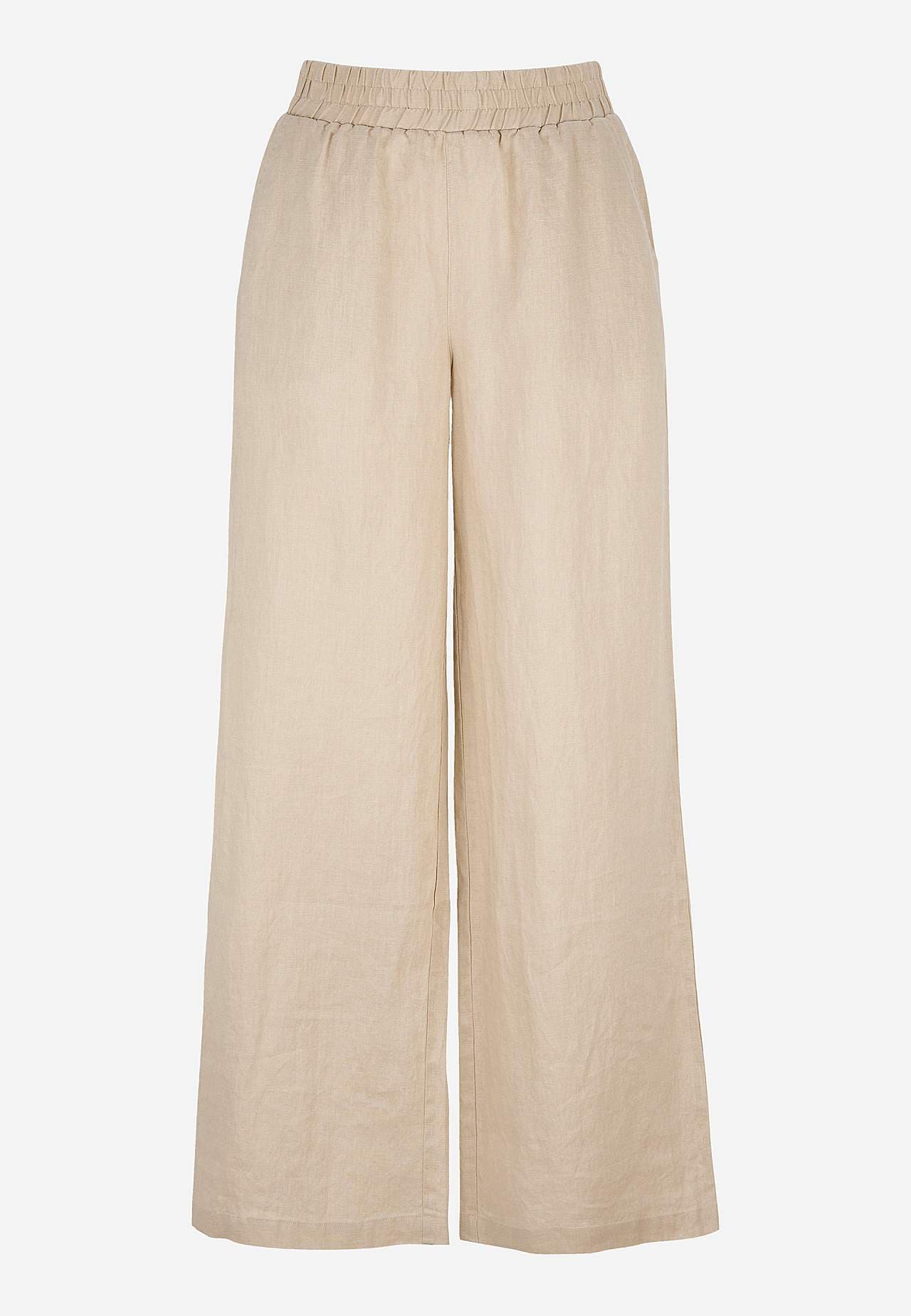Linen Premium trousers with wide legs