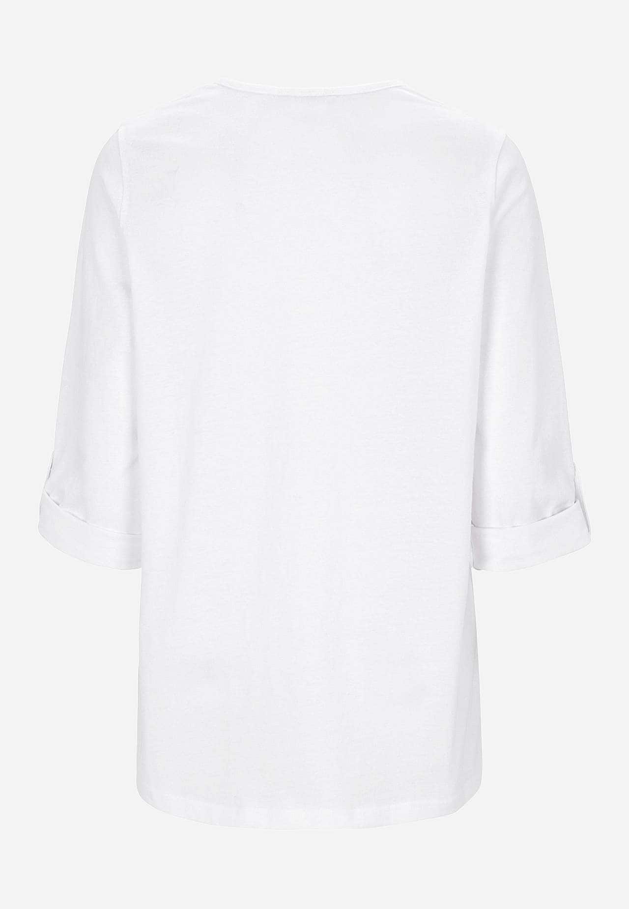 Jersey top with 3/4 length sleeves
