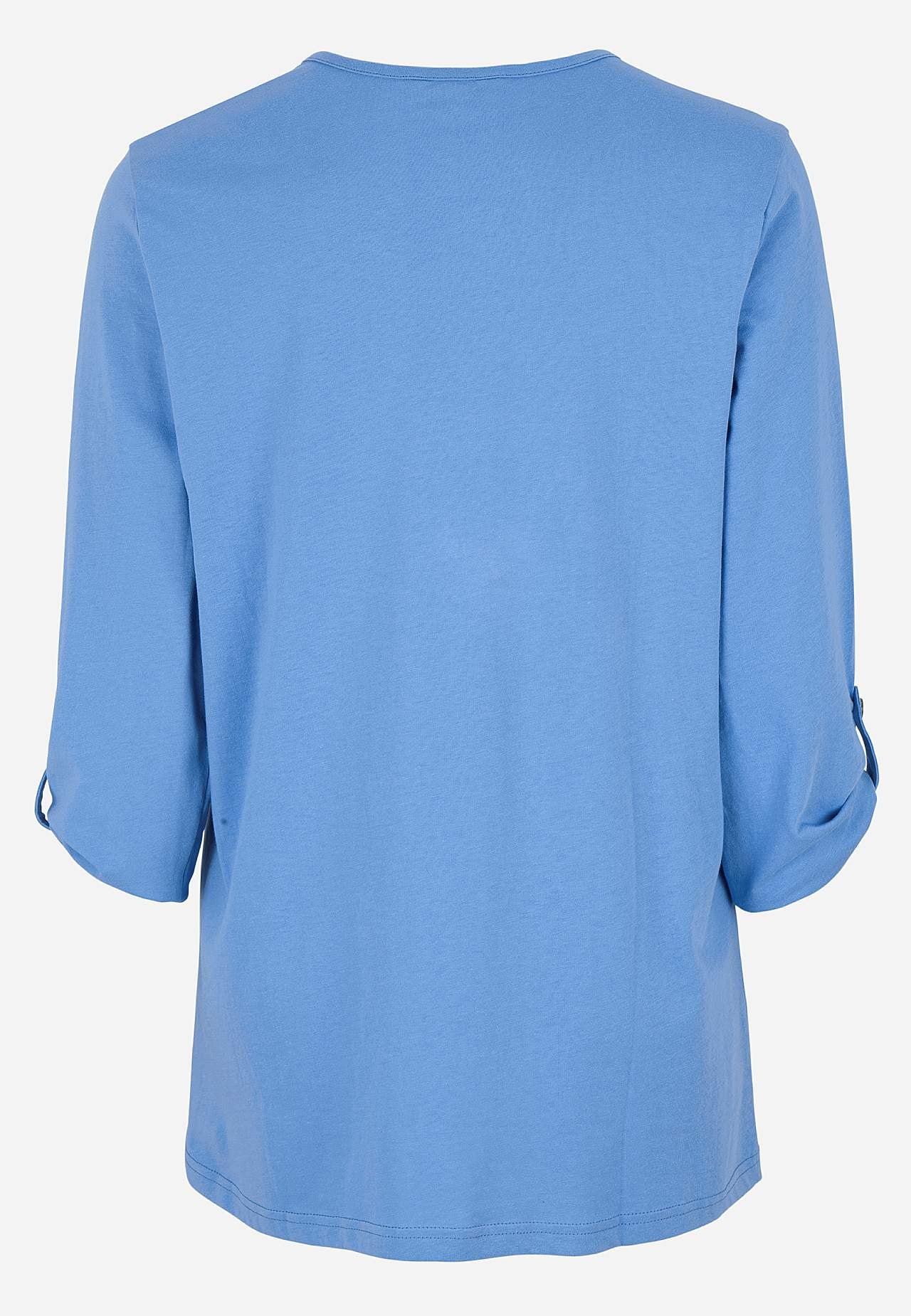 Jersey top with 3/4 length sleeves