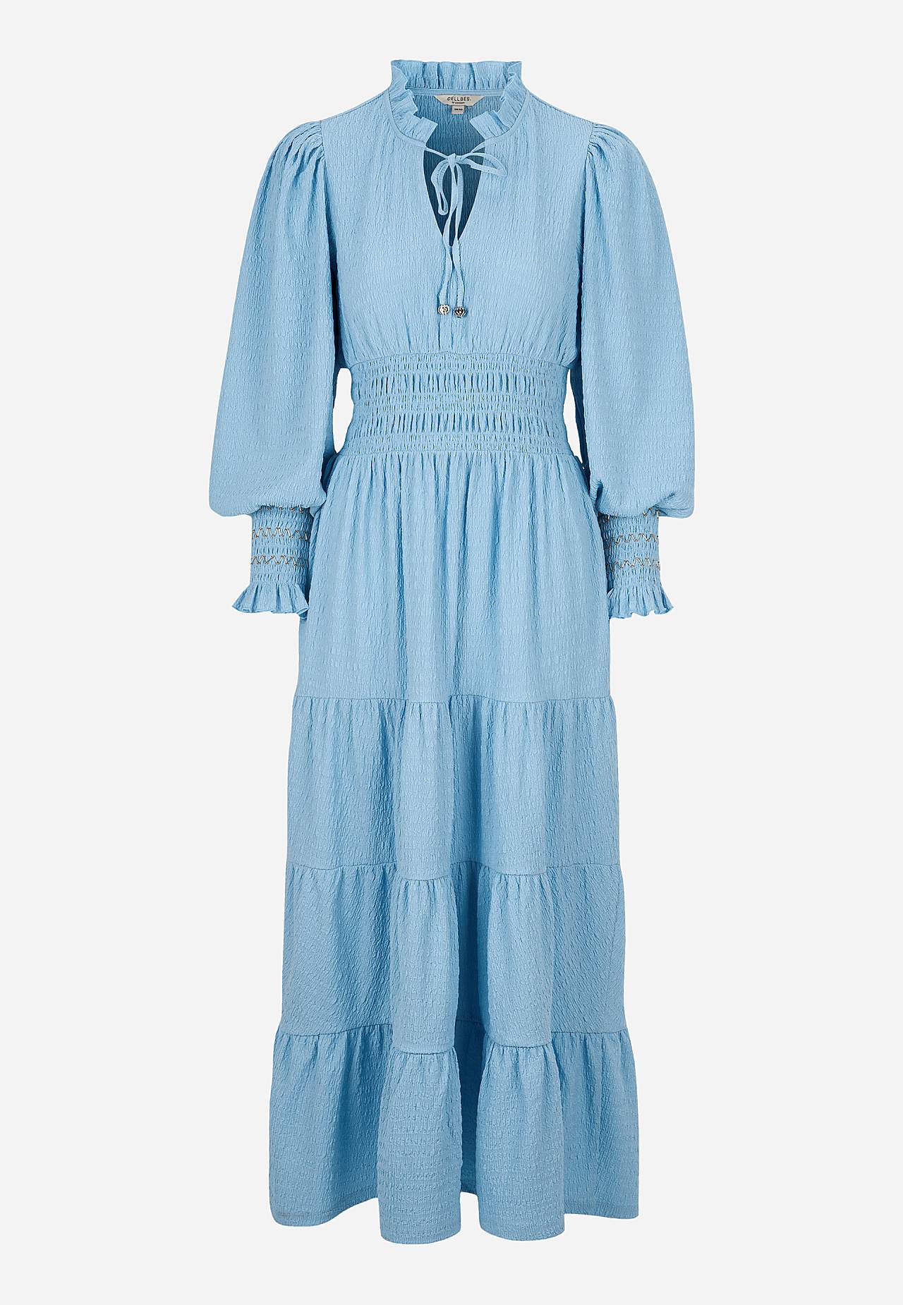 Long-sleeved maxi dress