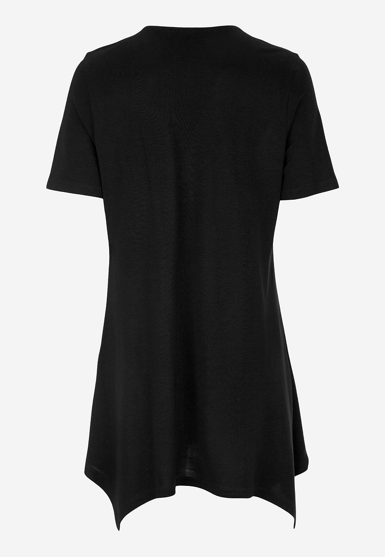 Asymmetric jersey tuniq