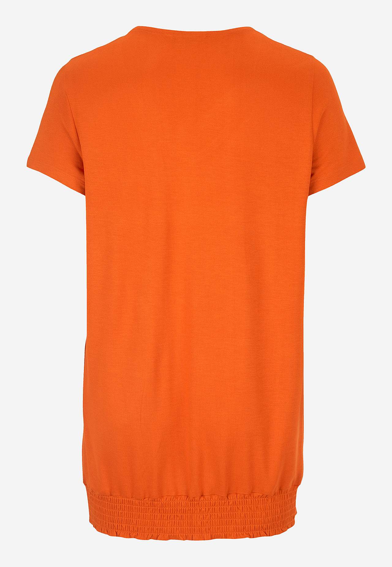 Jersey top with smocking