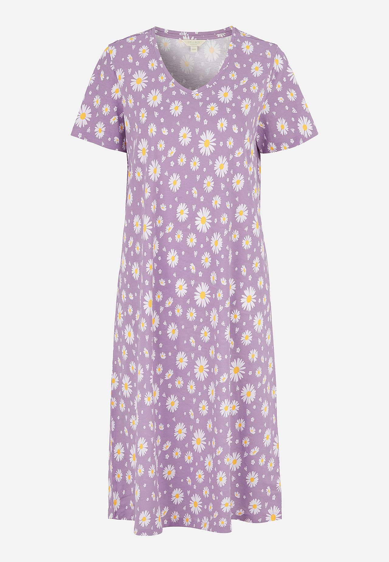 Long, patterned nightgown