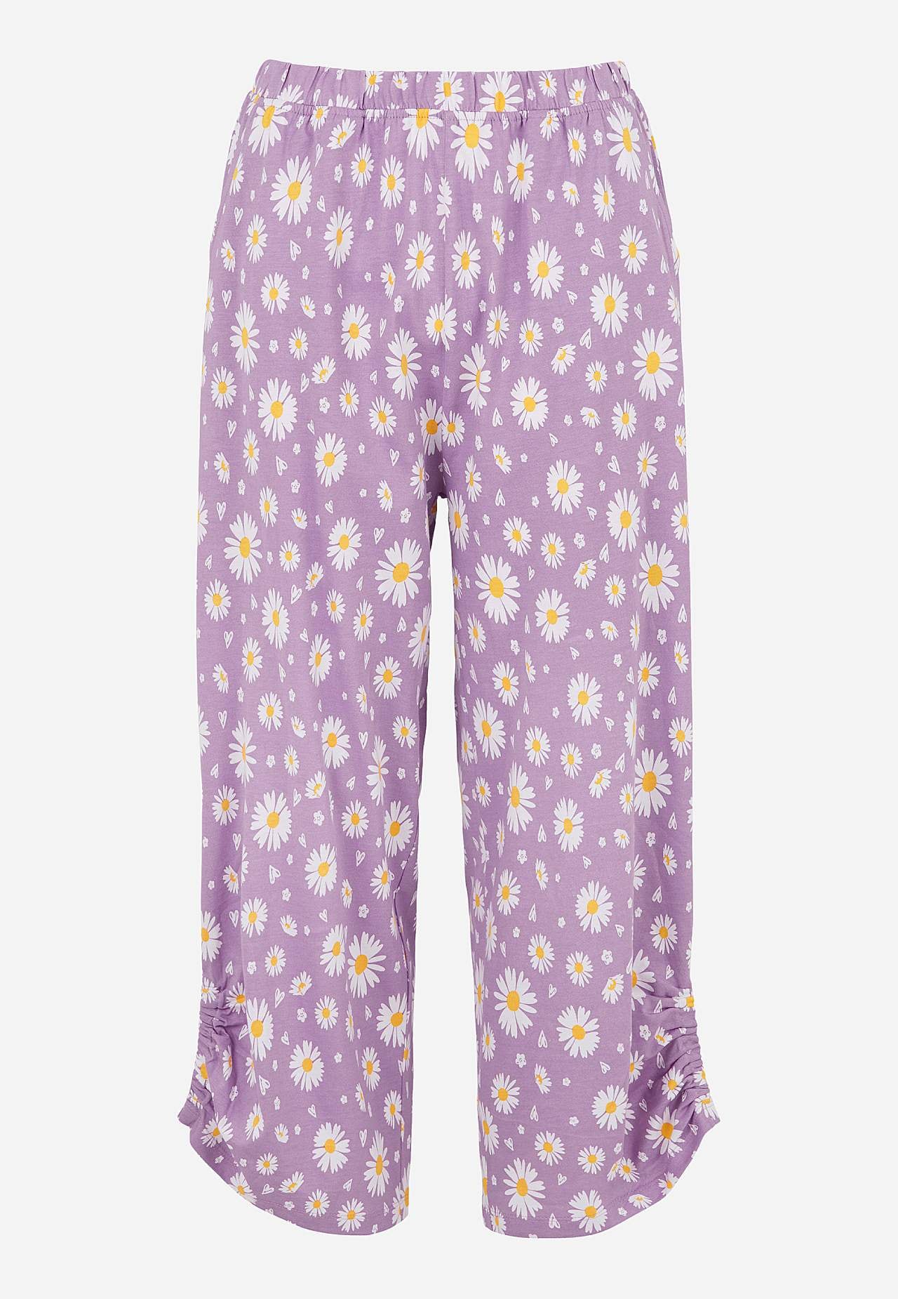 Two piece pyjamas with unicoloured upper