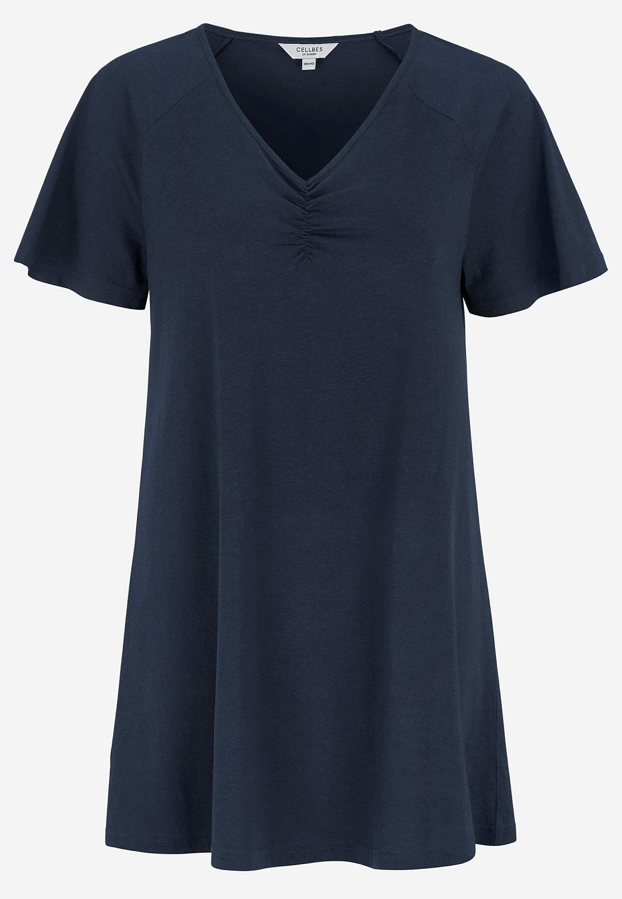 Jersey tuniq with short sleeves