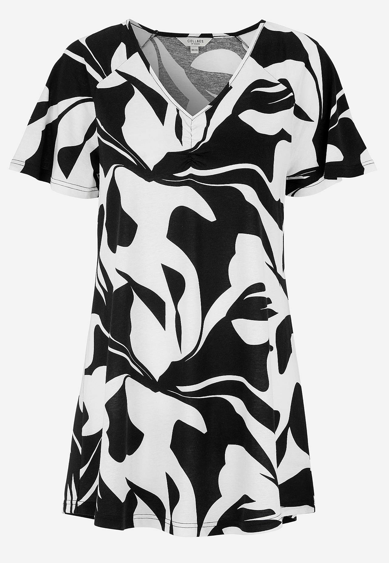 Jersey tuniq with short sleeves