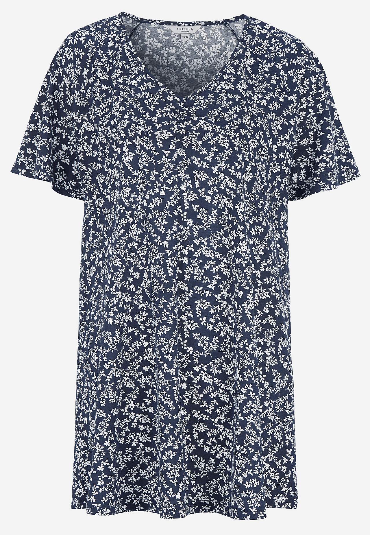 Jersey tuniq with short sleeves