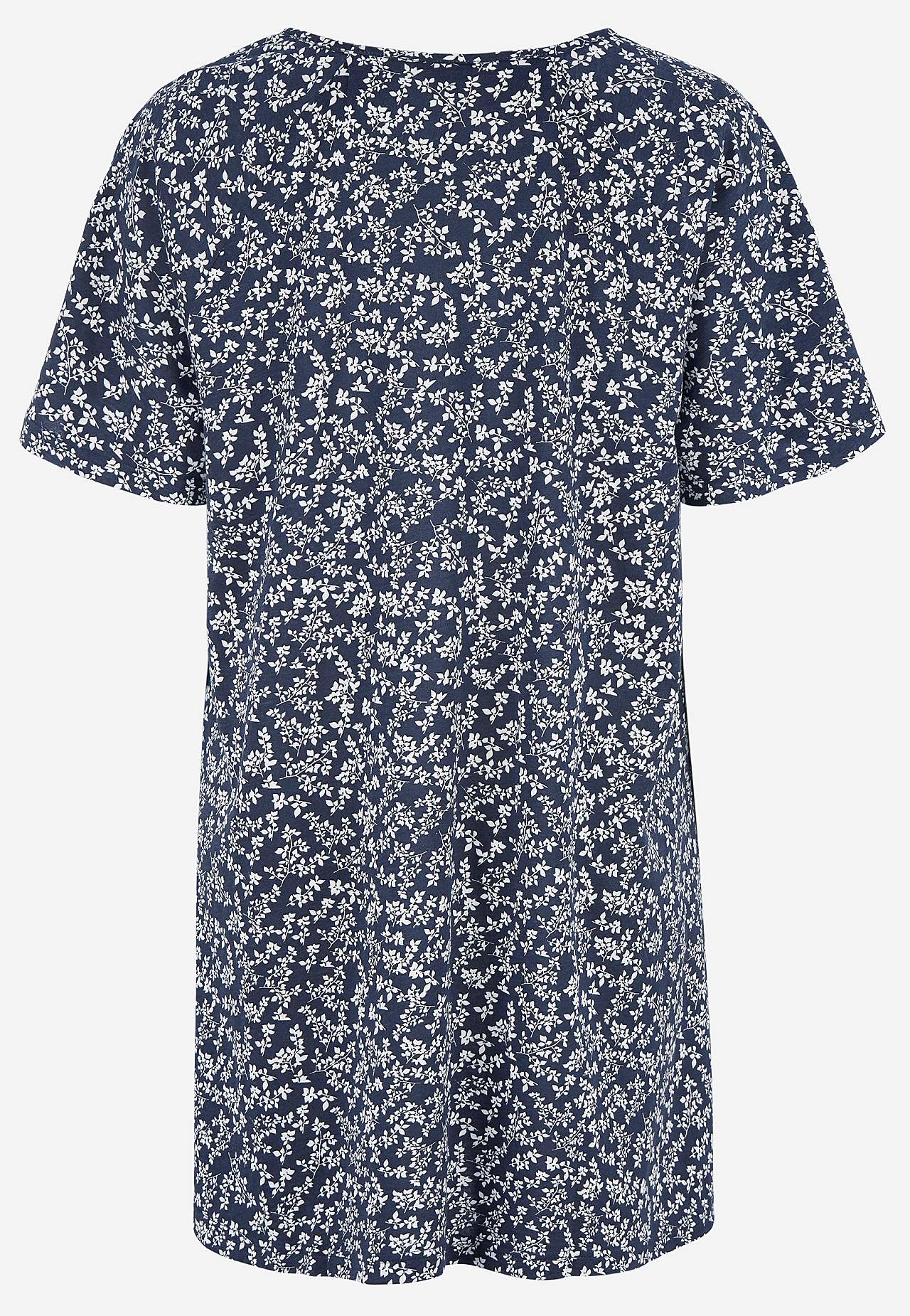 Jersey tuniq with short sleeves