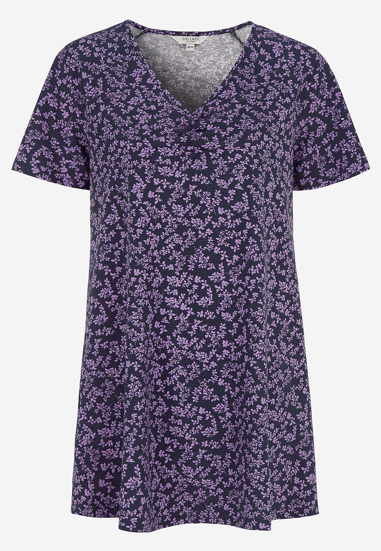 Jersey tuniq with short sleeves