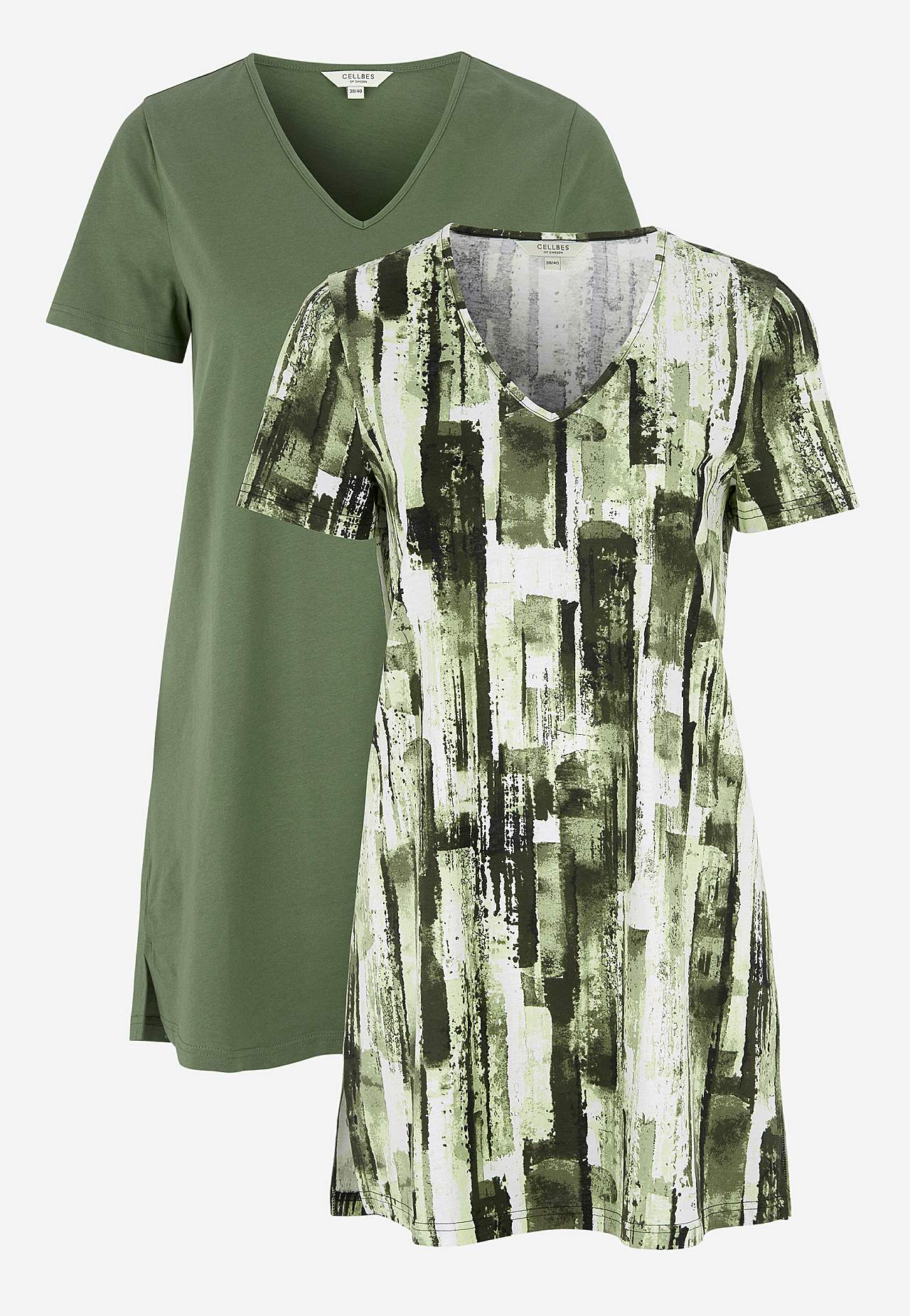 Short-sleeved jersey tuniq Bigitta 2-pack