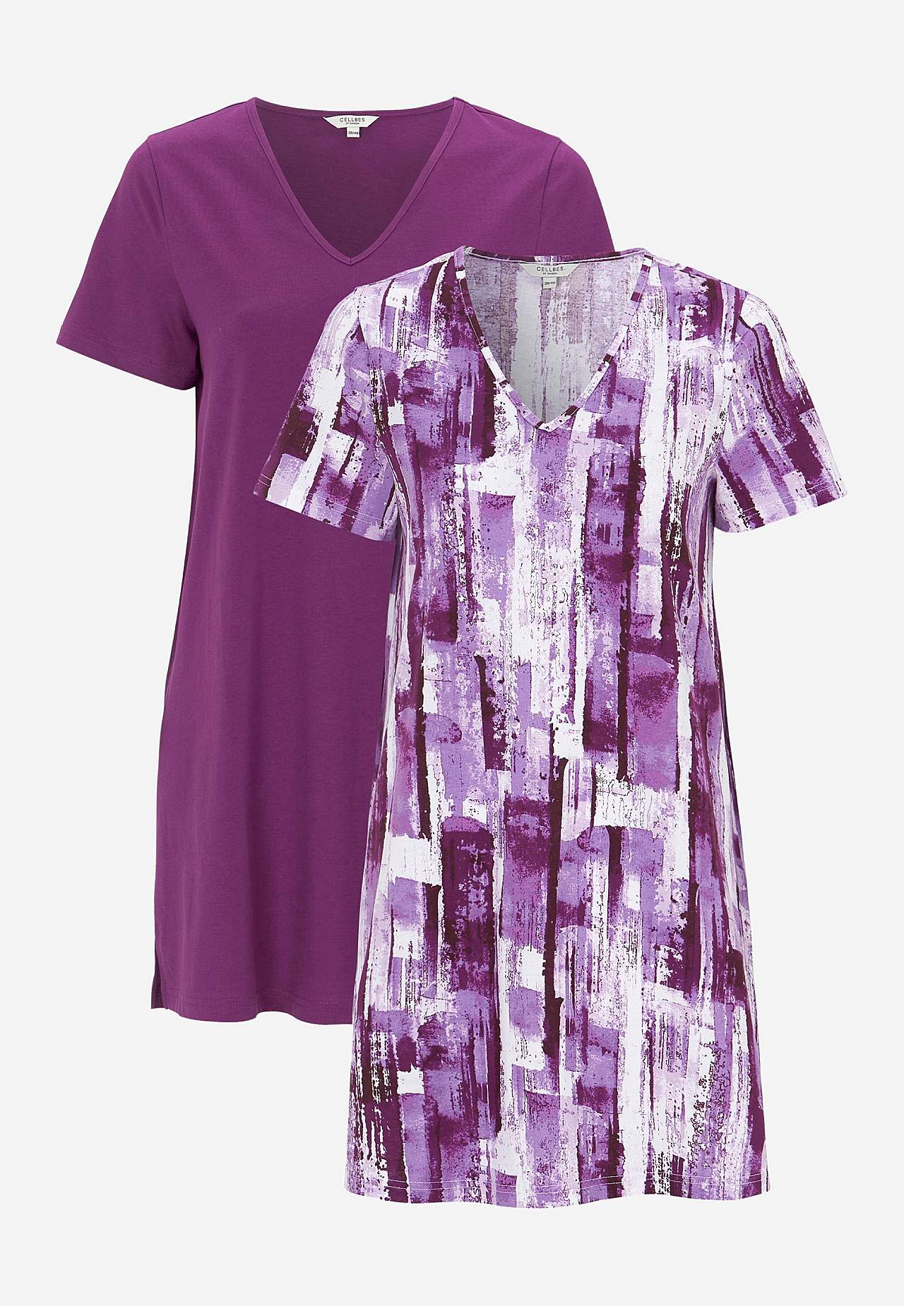 Short-sleeved jersey tuniq Bigitta 2-pack