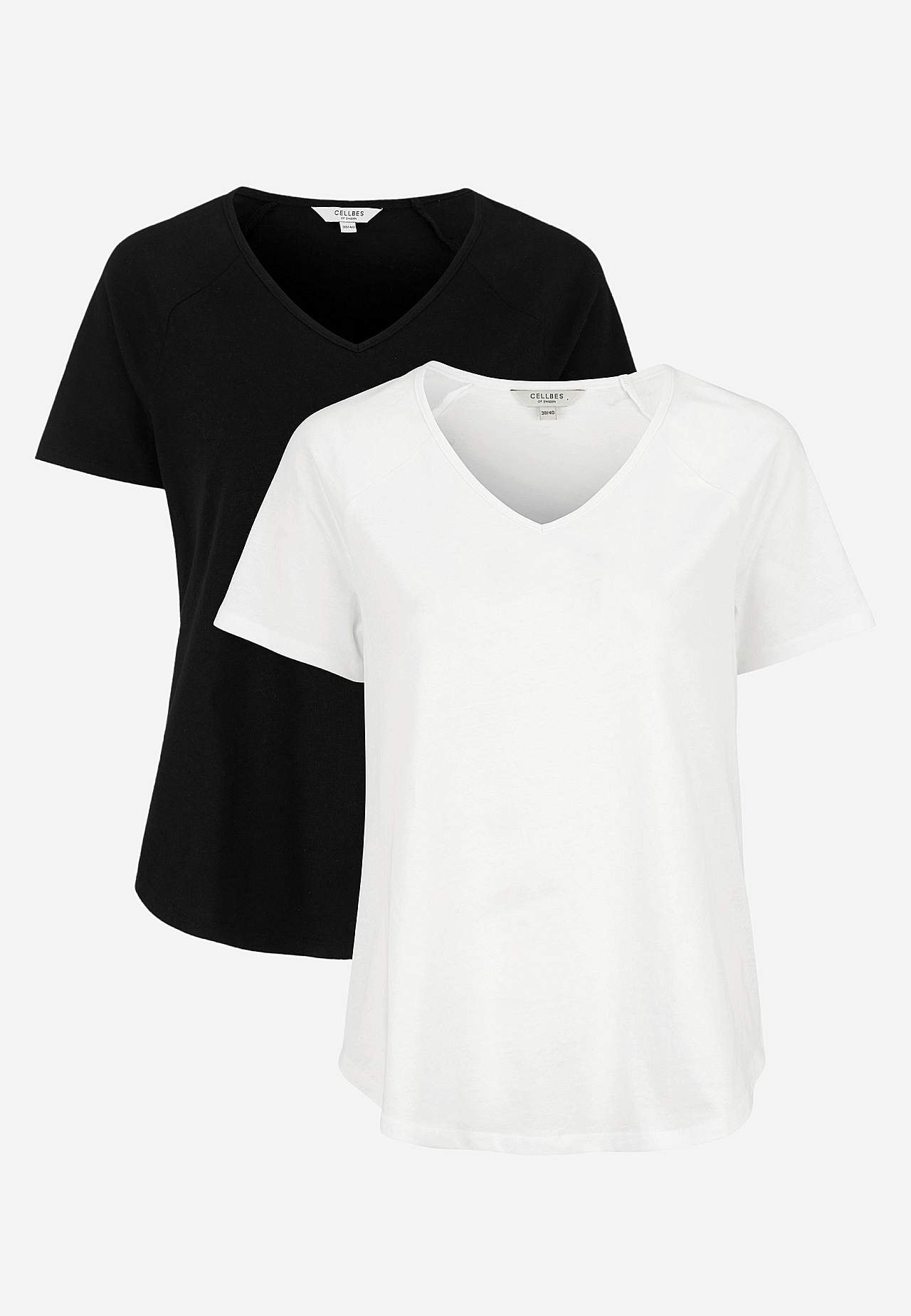 Jersey top with raglan sleeve 2-pack