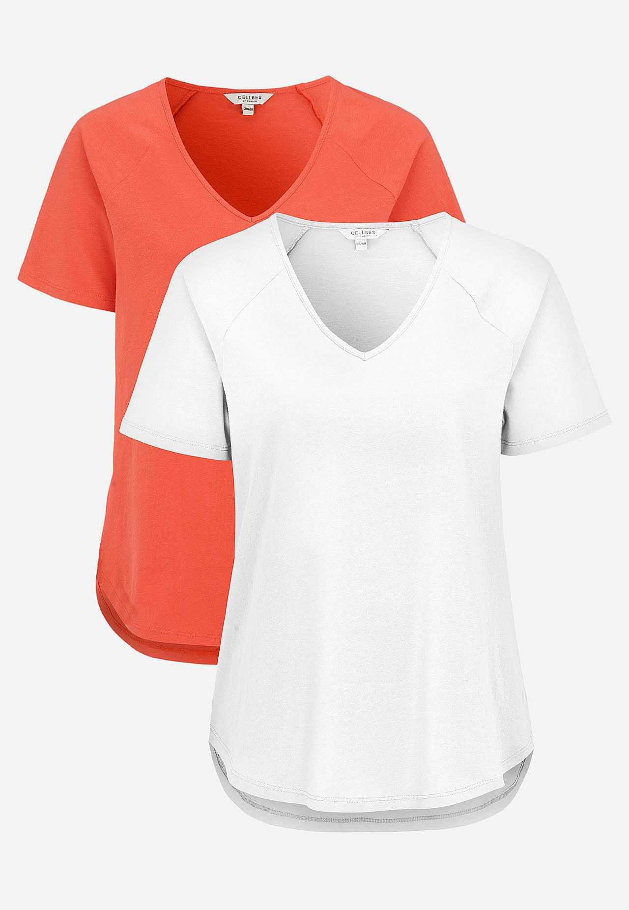 Jersey top with raglan sleeve 2-pack