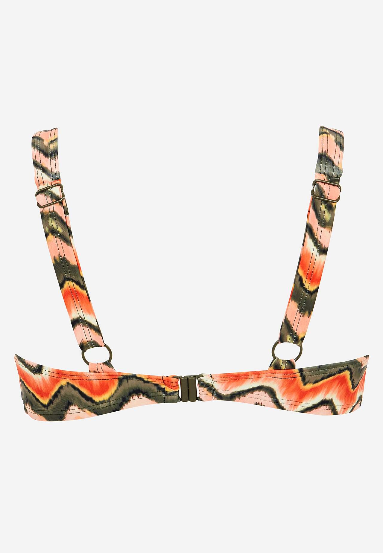 Bikini bra with drawstring
