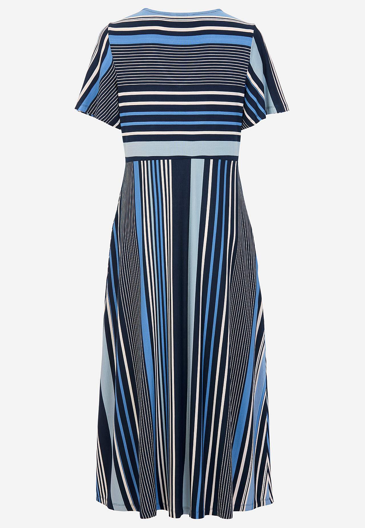 Striped viscose dress