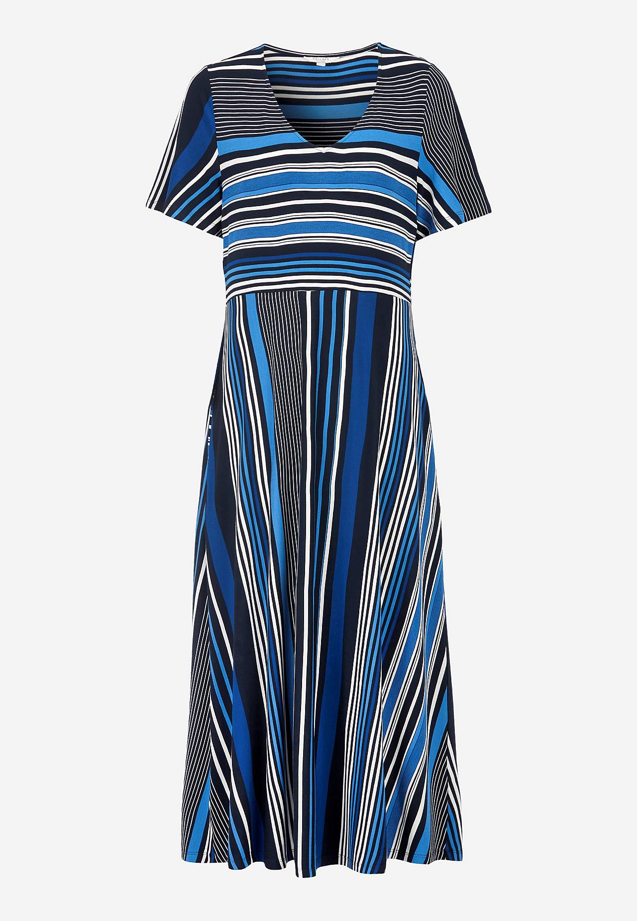 Striped viscose dress