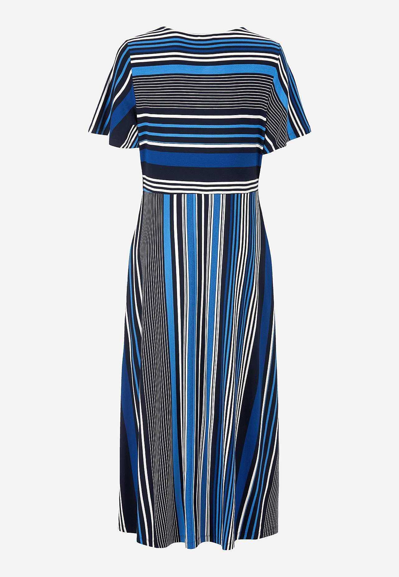 Striped viscose dress