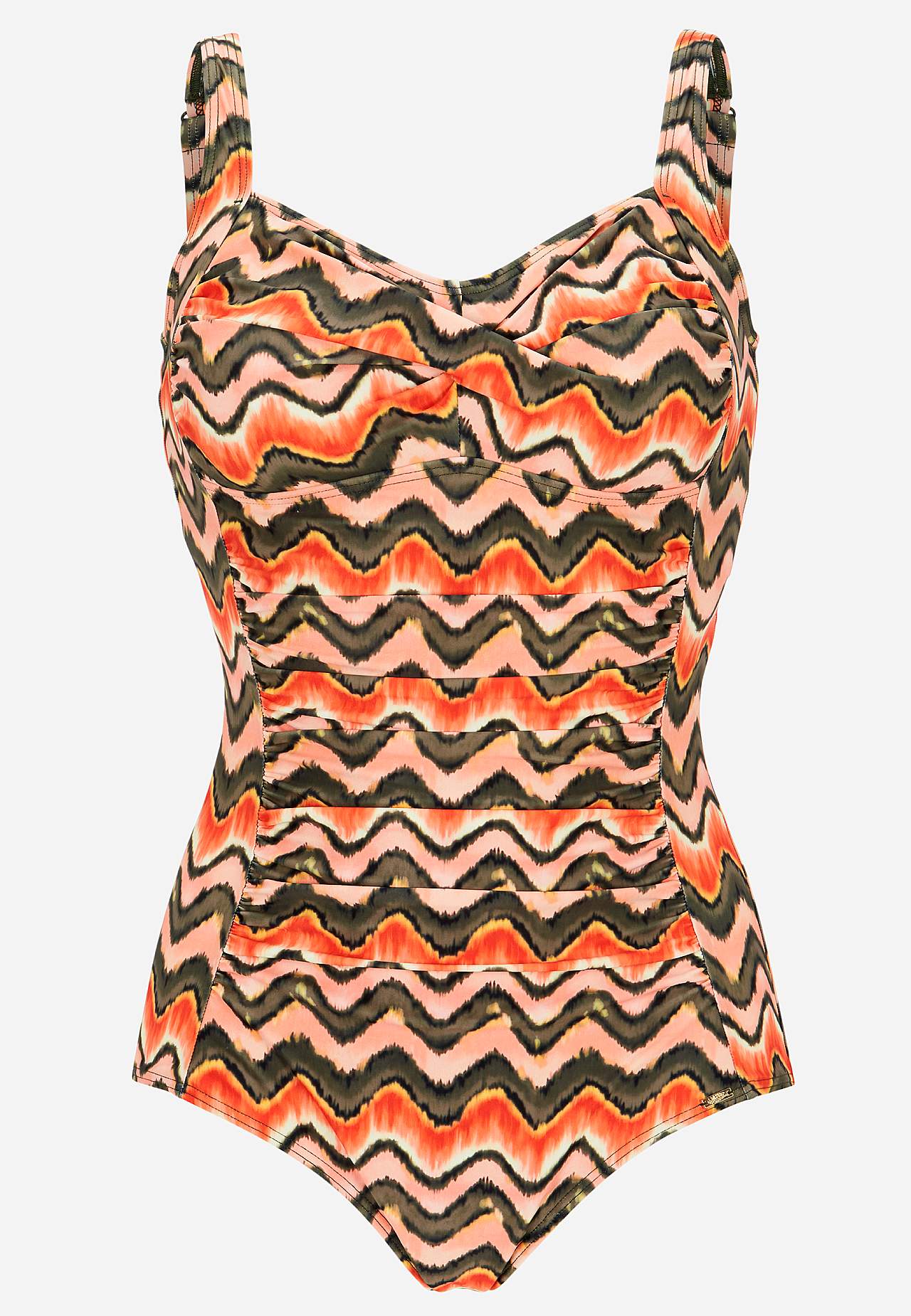 Patterned shaping swimsuit